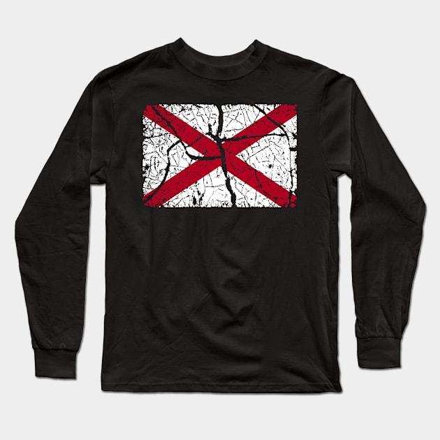 Alabama Vintage Long Sleeve T-Shirt by Nikokosmos